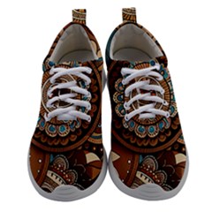 Bohemian Flair In Blue And Earthtones Women Athletic Shoes