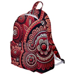 Bohemian Vibes In Vibrant Red The Plain Backpack by HWDesign