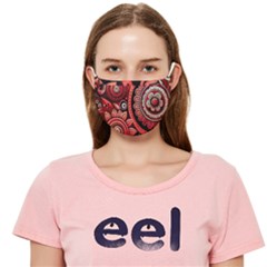 Bohemian Vibes In Vibrant Red Cloth Face Mask (adult) by HWDesign