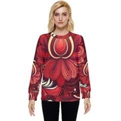 Bohemian Flower Drop Hidden Pocket Sweatshirt by HWDesign