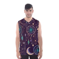 Bohemian  Stars, Moons, And Dreamcatchers Men s Basketball Tank Top by HWDesign