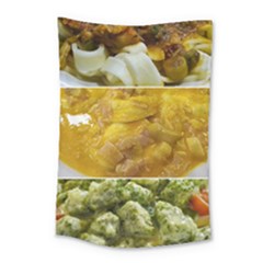 Italian Pasta Photo Montage Small Tapestry by dflcprintsclothing
