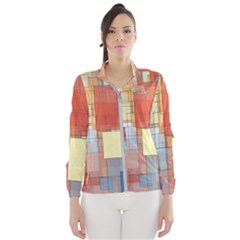 Art Abstract Rectangle Square Women s Windbreaker