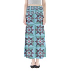 Floral Pattern Floral Motif Full Length Maxi Skirt