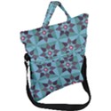 Floral Pattern Floral Motif Fold Over Handle Tote Bag View1