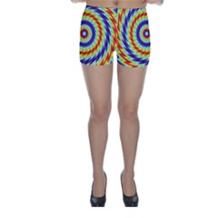 Mandala Kaleidoscope Background Skinny Shorts