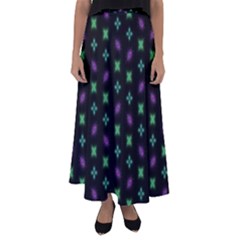 Pattern Background Bright Pattern Flared Maxi Skirt