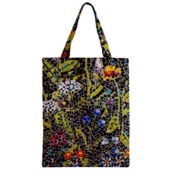 Mosaic Background Pattern Texture Zipper Classic Tote Bag by Ravend