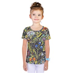 Mosaic Background Pattern Texture Kids  One Piece Tee