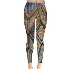 Church Ceiling Mural Architecture Leggings  by Ravend