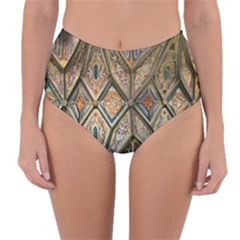 Church Ceiling Mural Architecture Reversible High-waist Bikini Bottoms