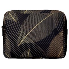 Leaves Nature Art Design Pattern Make Up Pouch (large)