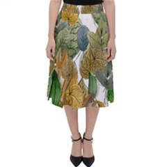 Sheet Autumn Color Drawing Classic Midi Skirt