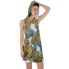 Sheet Autumn Color Drawing Racer Back Hoodie Dress