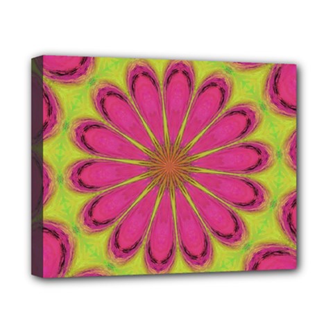 Floral Art Design Pattern Canvas 10  X 8  (stretched)