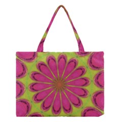 Floral Art Design Pattern Medium Tote Bag by Ravend