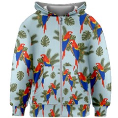 Birds Animals Nature Background Kids  Zipper Hoodie Without Drawstring