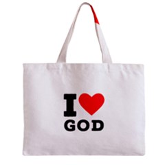 I Love God Zipper Mini Tote Bag by ilovewhateva