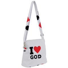 I Love God Zipper Messenger Bag by ilovewhateva