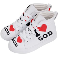 I Love God Kids  Hi-top Skate Sneakers by ilovewhateva