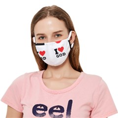 I Love God Crease Cloth Face Mask (adult) by ilovewhateva