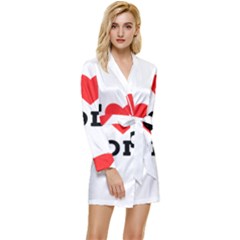 I Love God Long Sleeve Satin Robe by ilovewhateva