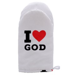 I Love God Microwave Oven Glove