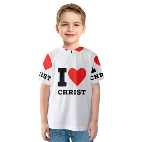 I Love Christ Kids  Sport Mesh Tee by ilovewhateva