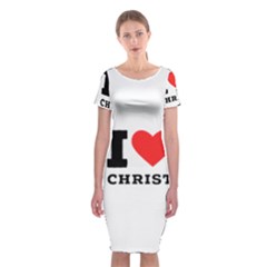 I Love Christ Classic Short Sleeve Midi Dress