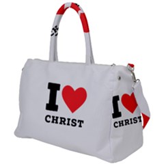 I Love Christ Duffel Travel Bag by ilovewhateva