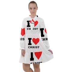I Love Christ All Frills Chiffon Dress by ilovewhateva