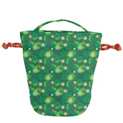 Leaf Clover Star Glitter Seamless Drawstring Bucket Bag