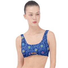 Floral Asia Seamless Pattern Blue The Little Details Bikini Top by Pakemis