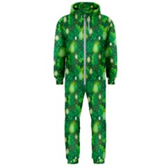 Leaf Clover Star Glitter Seamless Hooded Jumpsuit (Men)