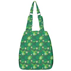 Leaf Clover Star Glitter Seamless Center Zip Backpack