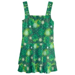 Leaf Clover Star Glitter Seamless Kids  Layered Skirt Swimsuit