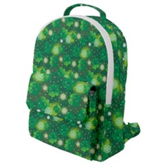 Leaf Clover Star Glitter Seamless Flap Pocket Backpack (Small)