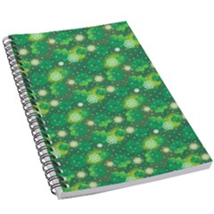 Leaf Clover Star Glitter Seamless 5.5  x 8.5  Notebook