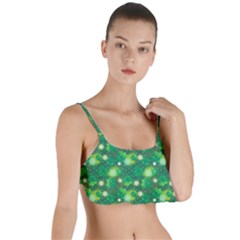 Leaf Clover Star Glitter Seamless Layered Top Bikini Top 