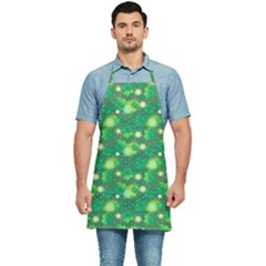 Leaf Clover Star Glitter Seamless Kitchen Apron