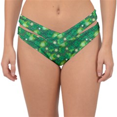 Leaf Clover Star Glitter Seamless Double Strap Halter Bikini Bottoms