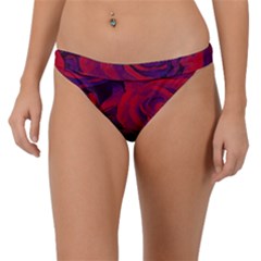 Roses Red Purple Flowers Pretty Band Bikini Bottoms by Ravend