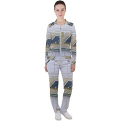 Technics Design Element Set Pattern Graphic Symbol Casual Jacket And Pants Set by danenraven