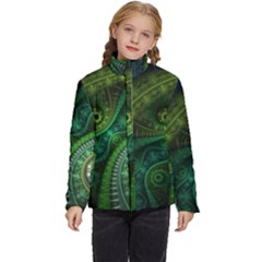 Abstract Pattern Design Art Fabric Decoration Kids  Puffer Bubble Jacket Coat by danenraven