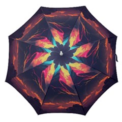 Mountain Sky Color Colorful Night Straight Umbrellas by Ravend