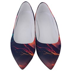 Mountain Sky Color Colorful Night Women s Low Heels