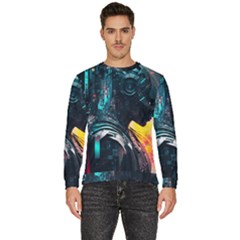 Who Sample Robot Prettyblood Men s Fleece Sweatshirt by Ravend