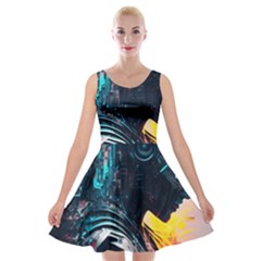 Who Sample Robot Prettyblood Velvet Skater Dress