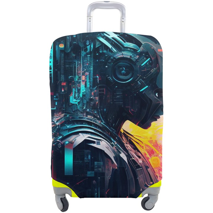 Who Sample Robot Prettyblood Luggage Cover (Large)