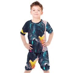 Who Sample Robot Prettyblood Kids  Tee And Shorts Set